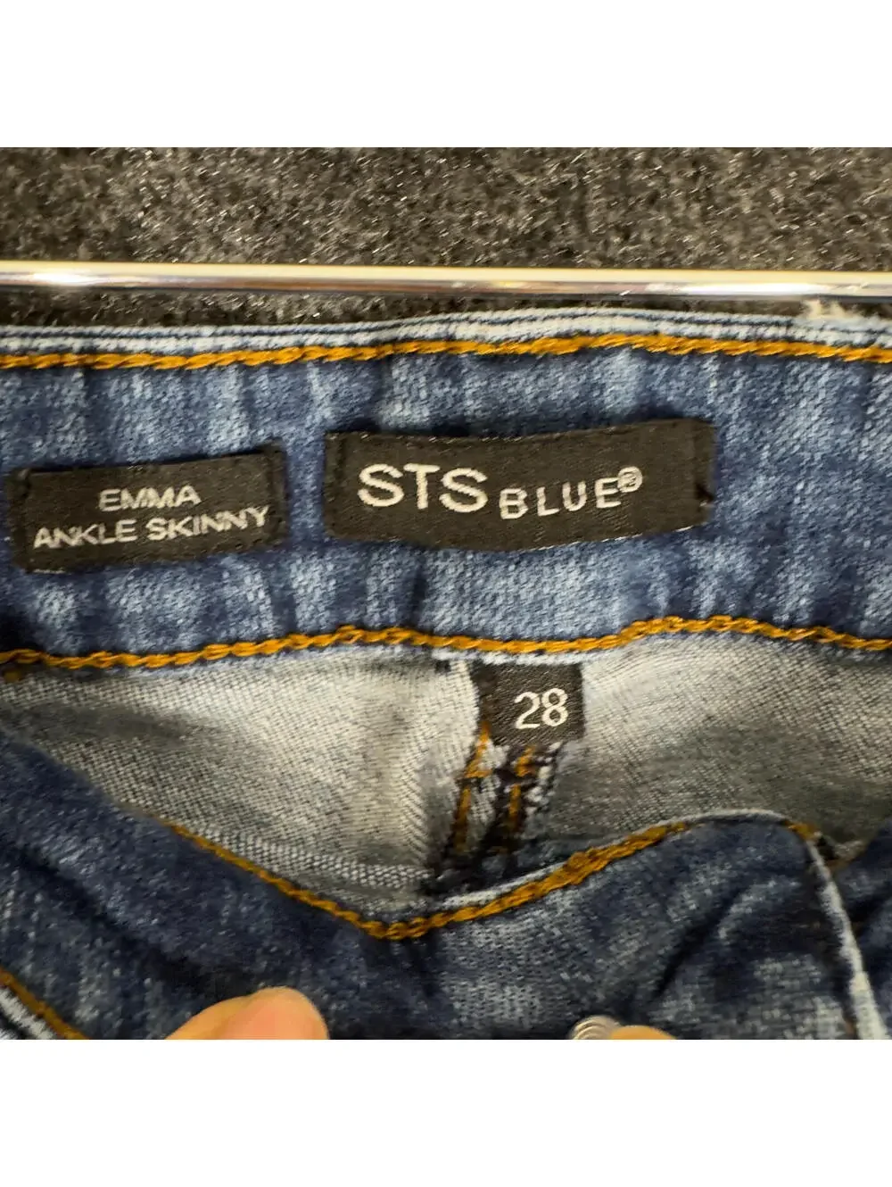 STS Blue Jeans Women 28 Plus Blue Denim Medium Wash Mid Rise Emma Ankle Skinny